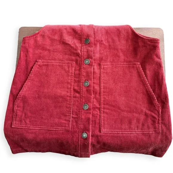 Forever 21 Wine Corduroy Woman Jumper - Picture 4 of 9